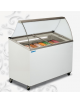 Vetrina statica Gelateria N° 7 Vaschette gelato da Lt 5 Temperatura -12° -22°C Dimensioni mm. L. 1298 x P. 615 x H 1296