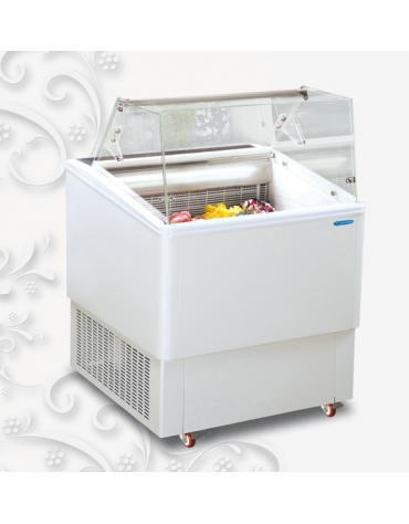 Vetrina Refrigerata per Gelato CM Bassa Temperatura -20°/- 22°C Capacità 6 Vaschette + Riserva mm  860x827x1247h