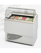 Vetrina Refrigerata per Gelato ventilata - Temperatura -15°/- 18°C - Capacità 6+6 Vaschette da Lt 5 - cm 119x78x123h