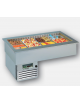 Vasca da Incasso Refrigerata drop-in per Gastronomia ventilata +4° +10°C - N° 4 Vaschette GN 1/1 - mm 1422x792x562h