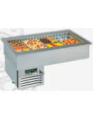Vasca da Incasso Refrigerata per Gastronomia - Ventilata - 6 Vaschette GN - mm L2062xP792xH562