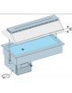 Vasca da incasso refrigerata Temperatura -1 +0°C - 4 x GN1/1 - Dim. L1422xP792xH562