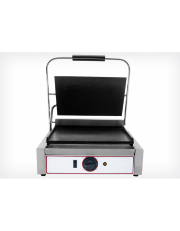 Piastra elettrica per panini media liscia PROFESSIONALE - Piano di cottura da cm 33,5x23