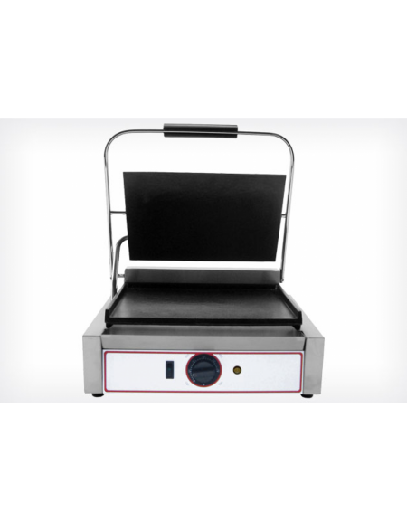 Piastra elettrica per panini media liscia PROFESSIONALE - Piano di cottura da cm 33,5x23