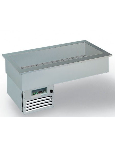 Vasca da Incasso Refrigerata per Gastronomia - Vasca Statica - mm 2062x749x1000h