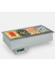 Vasca Riscaldata da Incasso per Gastronomia - Bagnomaria - Vaschette GN - mm 1772x749x414h