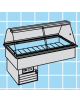 Vasca Riscaldata da Incasso per Gastronomia - Bagnomaria - Vaschette GN - mm 2062x749x834h