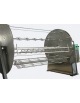 GIRARROSTO PLANETARIO A LEGNA N° 105/120 POLLI - CM 165x47x80h