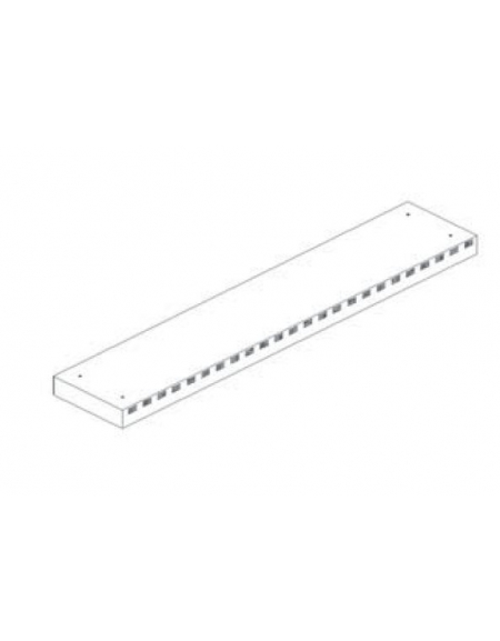 Resistenza ad infrarossi con lampade alogene per ripiani d'appoggio - 4 resistenze - cm 173x26x7h