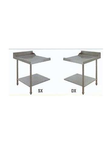 Piano inox di entrata/uscita da cm. 70