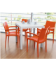 Poltroncina con struttura in polipropilene - colori a scelta - cm 56x51x79h