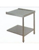 Piano inox di entrata/uscita semplice -Dimensioni cm. 70x61,5x85h