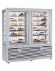 VETRINA GELATERIA DOPPIA VERTICALE STATICA -15° -25° C 2 PORTE CON 2 MOTORI - 1082 lt - CM 175X62X186H
