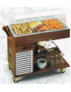 Carrello refrigerato per antipasti - refrigerazione statica cm 117x68x111h - 3 x GN 1/1