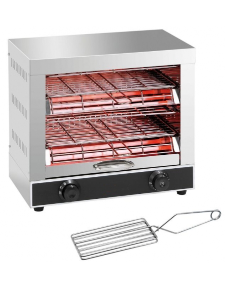 FORNETTO ORIZZONTALE A 2 PIANI - N° 6 PINZE - RESISTENZE AL QUARZO -  dinaforniture.it