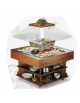 Carrello buffet isola CENTRALE in legno , refrigerazione STATICA +4°/+10°C. con motore a bordo mm 1075x1075x1710h