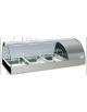 Espositore Da Banco refrigerato statico bacinelle GN1/3 E GN/1/1 - 2 piani - mm L1330XP603XH441