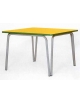 TAVOLINO QUADRATO 4 POSTI DOPPIA GAMBA PER NIDO - CM 80X80X46H