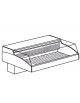 Vetrina refrigerata statica con doppio evaporatore -  self service - 1 piano - mm 1006x790x575h