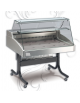Vetrina espositiva refrigerata con vetro dritto +2 / +4°C -Luce interna a Led - mm 1256x939x530h