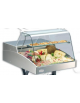 Vetrina refrigerata, vetro dritto doppio evaporatore, mensola intermedia in cristallo mm 756x939x530h