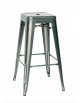SGABELLO con struttura in metallo verniciato con vernice trasparente - cm 30x30x76h