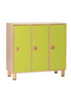 ARMADIO SPOGLIATOIO 9 POSTI A 3 ANTE PER SCUOLA MATERNA O ELEMENTARE - CM 105X41X100H - CONFORME AI CAM
