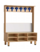 SPOGLIATOIO A PANCA 6 POSTI CM 105X41X130H - CONFORME AI CAM