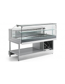 Vetrina fredda vetri dritti bassi da cm. 100 - Refrigerazione ventilata