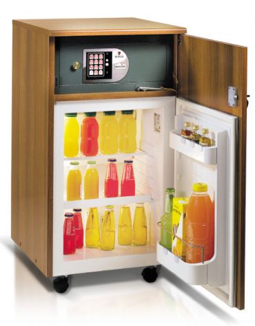 Frigobar completo di mobile con vano non refrigerato