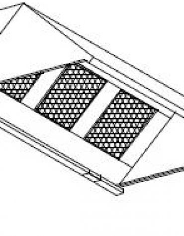 Cappa ecologica a parete cm. 336x95x40h