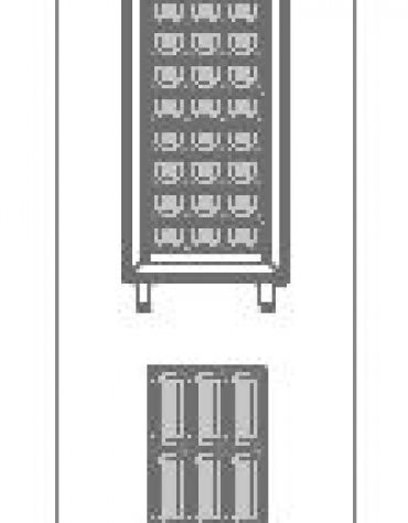 ARMADIO CONGELATORE VENTILATO PER GELATERIA PER 54 VASCHETTE GELATO