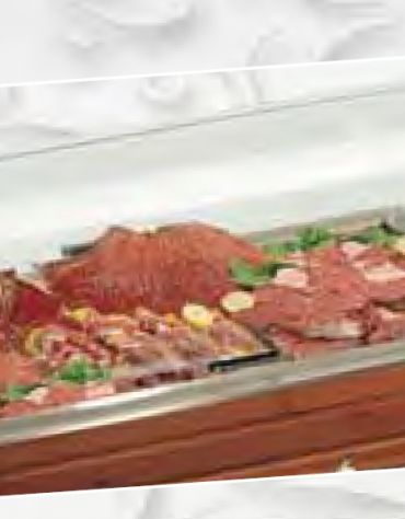 Carrello refrigerato per pesce cm 117x63,5x115h