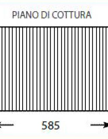 Griglia a pietra lavica da banco - 4 Bruciatori