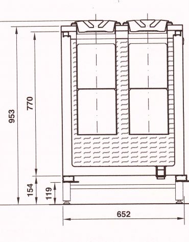 Banco N 4+4 Pozzetti gelati - A GLICOLE