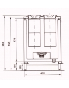 Banco N° 4+4 Pozzetti gelati - VENTILATO