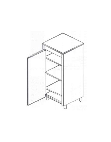 Armadio inox ante a battente cm 60x70x200h