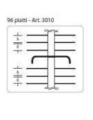 Colonna portapiatti - Piatti 96 - Dim. max piatti Ø cm 24÷31