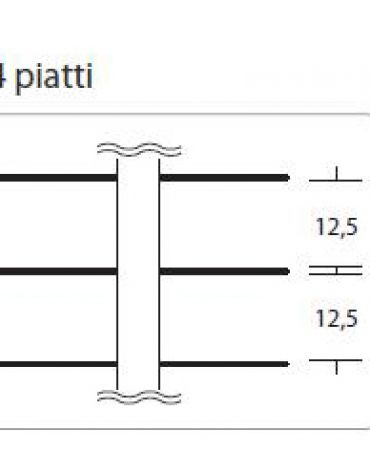 Colonna portapiatti DA BANCO-Piatti 24-Dim.max piatti Ø cm 24÷31