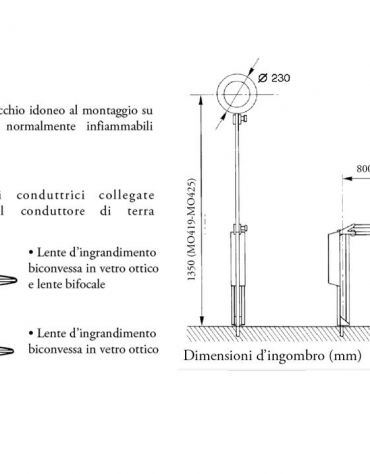 LAMPADA C/LENTE BICONVESSA E LAMPADINA FLUORESCENTE LENTE BIF. 3