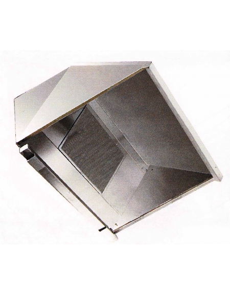 Cappa aspirazione acciaio inox a parete per ristorante cm ... Cappe in acciaio inox