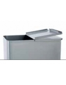 Tramoggia carrellata inox da Lt 115 - cm 61X39,5X72,5h