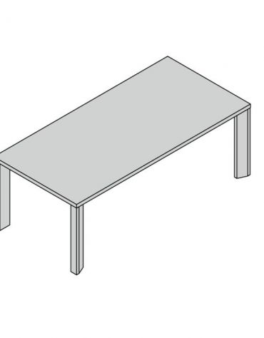 Tavolo riunioni gamba legno special 210x100x74h