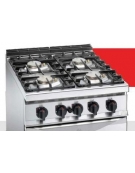 Cucina inox professionale 2 Fuochi a gas MEDIA POTENZA