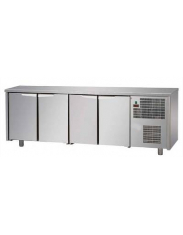 Tavolo refrigerato 4 Porte Dimensioni Cm.233x60x85h