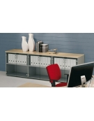 Armadio mobile ufficio basso a giorno aperto - colori a scelta - cm 45x33x79,5h