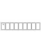 Banco refrigerato pizzeria 2 porte + cassettiera per panetti con sovrastruttura refrigerata GN1/3 - cm 202,5x80x139h