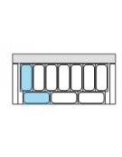 Vetrina gelati statica 10 gusti vaschette Lt. 5 con vetri dritti - Temperatura -18° -25°C - Dimensioni cm 134x72,5x95,7h