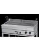 Friggitrice elettrica professionale per pasticceria da banco Lt 35 Kw 10-Cestello cm 97x36,5x7h-Dimensioni esterne cm 105x58x25h