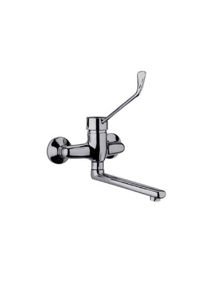 Miscelatore lavello a muro leva cm. 20 – canna cm. 20